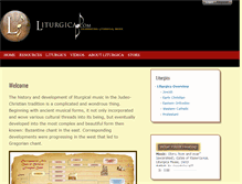 Tablet Screenshot of liturgicamusic.com